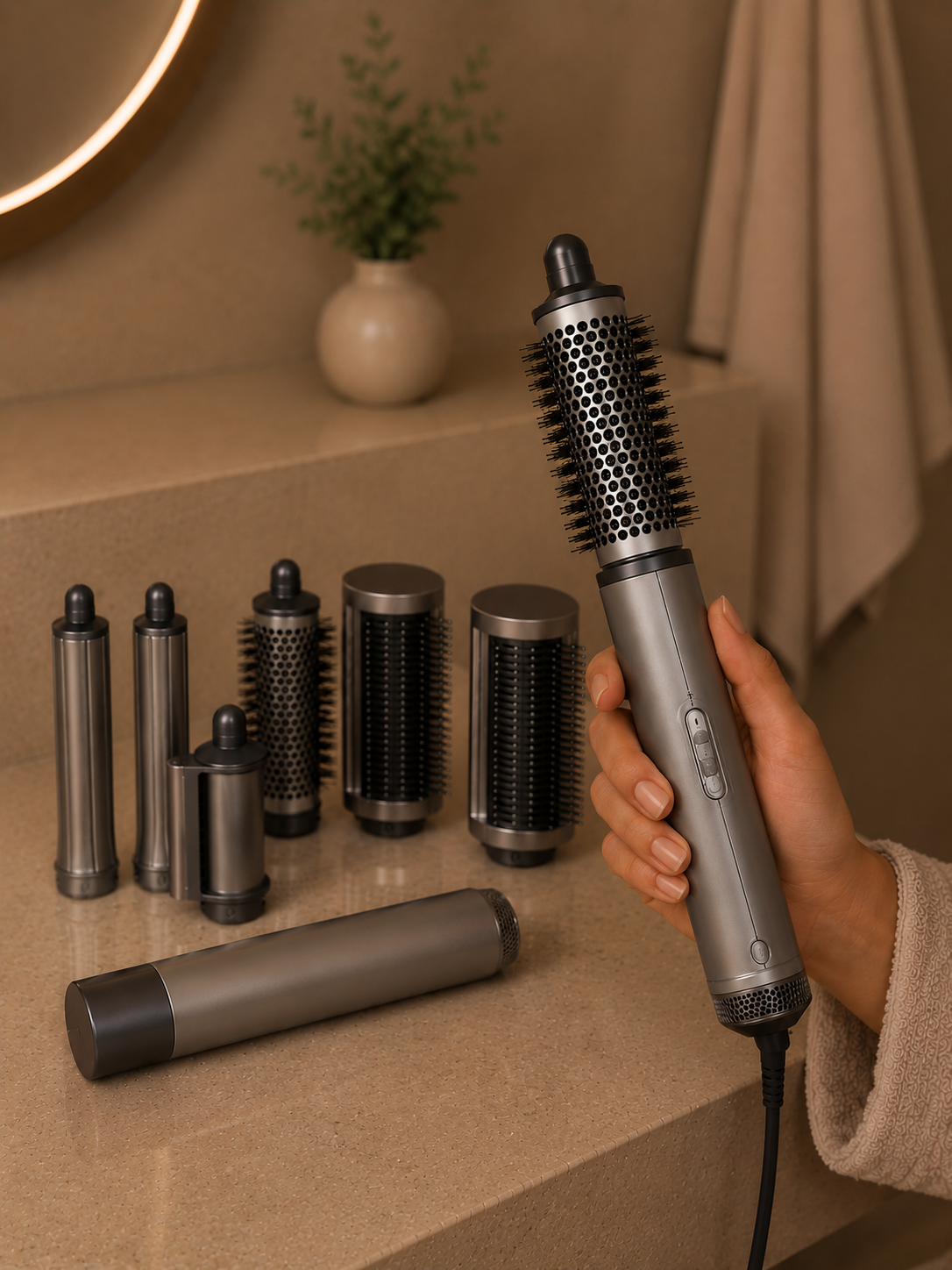 Professional 7-in-1 Air Styling System – Complete Curl, Smooth & Volumize Set